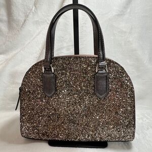 Kate Spade Glittering Black and Silver Women's Handbag Like New